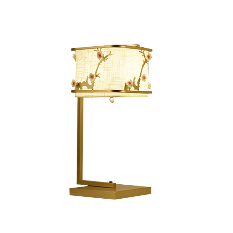 Chinese style table lamp modern concise FLOWER living room bedroom bed study old antique plum blossom creative lamp ZA421444