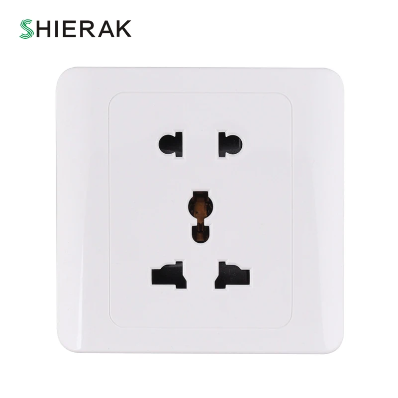SHIERAK 10A Universal Wall Socket Luxury Electric Socket Multi function