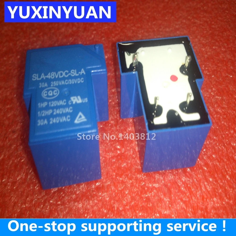 10 Pezzi Relè SONGLE 5 Pin 48V SLA-48VDC-SL-A T90 30A 250VAC 30VDC