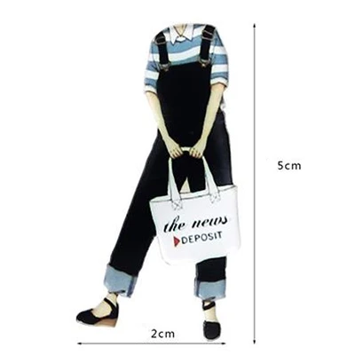 DoreenBeads 5 см японский Harajuku стиль акриловые булавки безопасные булавки для броши для девочек Женский свитер пальто рубашка воротник сумка с шарфом Декор - Цвет: 1