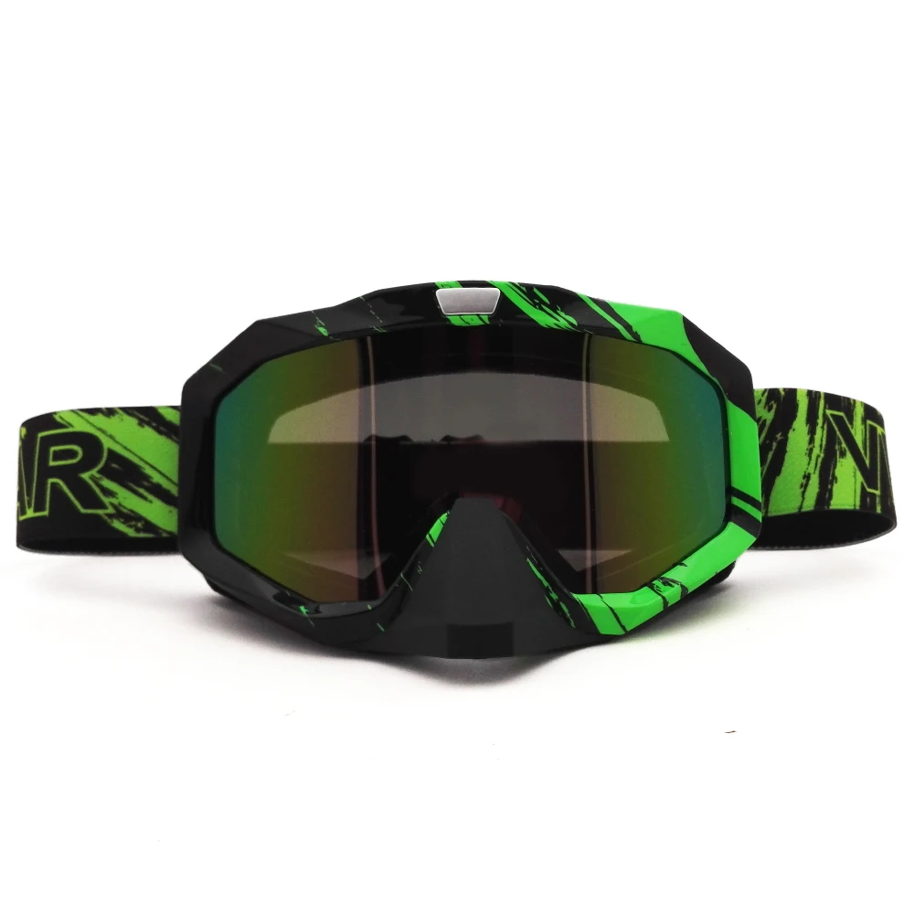 Green X316C Motocross Goggles Cross Country Skis Snowboard ATV Mask