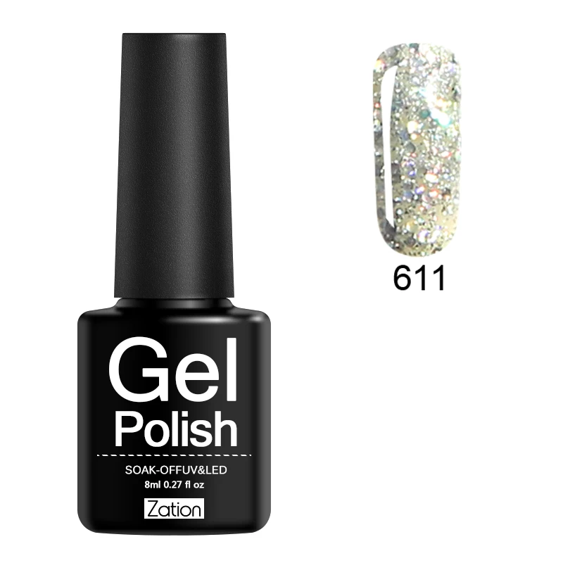 Алмазная полировка для ногтей гель-краска для праймер для ногтей лак Эмаль полуперманентный лак для ногтей с блестками - Цвет: 611