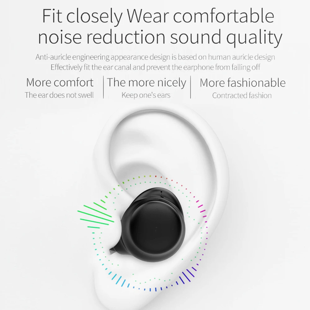 Lewinner A5 Bluetooth 5 0 беспроводные наушники TWS спортивные свободные руки гарнитура для
