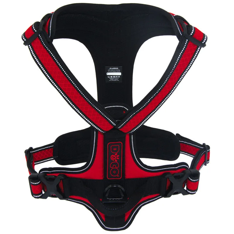 Soft Harness Dog Reflective Big Medium Nylon Dog Harness No Pull Easy Adjustable Pet Harness Collar Car Safety Harness For Dogs  (4)