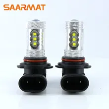 Пара 9006 HB4 950LM 80 Вт светодио дный лампы 16-SMD противотуманных фар XBD чип DRL лампы дневного для Kia Rio Optima для hyundai Veracruz