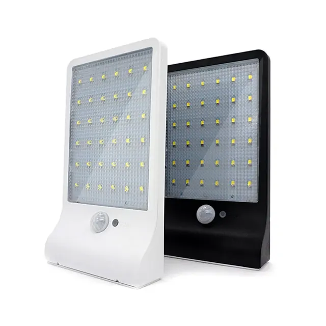 Us 16 71 35 Off Solar Garden Light Battery Powered Lamp Outdoor 36 Led Ultrathin Wall Lights Pir Motion Sensor Street 450lm Ip65 In