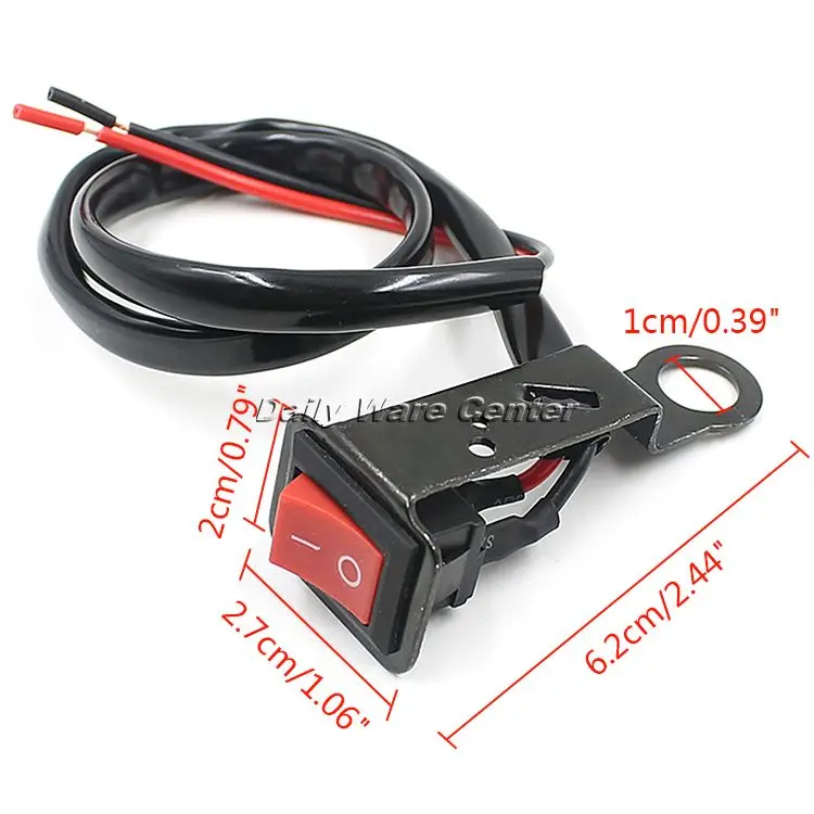 Motorcycle Switch Electric Bike Handlebar Switch Accident Hazard Light Switch ON/OFF Button