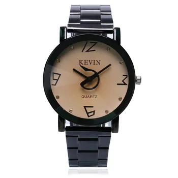 

KEVIN Minimalism Casual Fashion Men Women Quartz Wristwatch Simple Round Dial Stainless Steel Band High Quality Male Watches