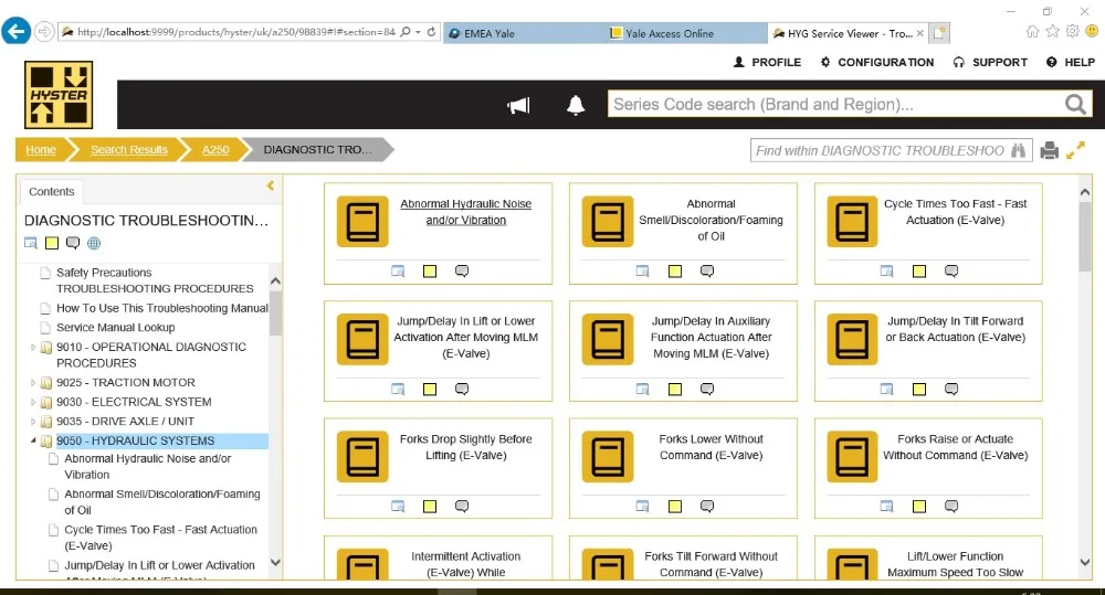 

Hyster PC Service Tool ( PCST ) v4.91 [with license for many PCs ]+Service Diagnostic Tool ONeSOU