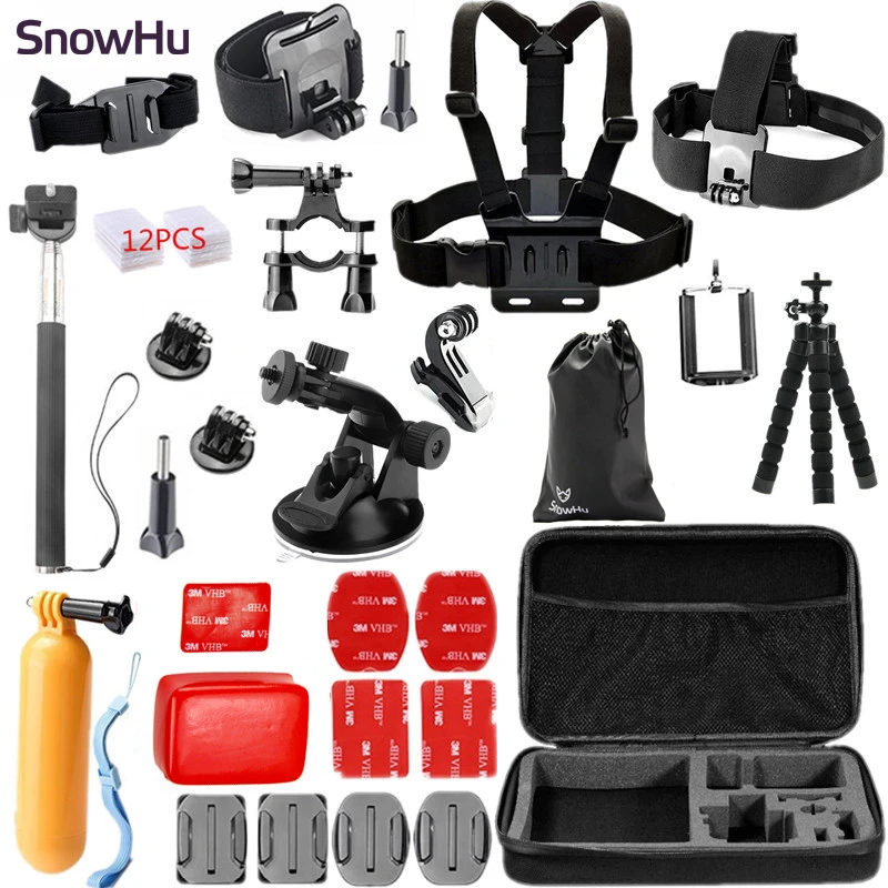 Аксессуары SnowHu для Gopro набор нагрудное головное крепление на запястье ремешок