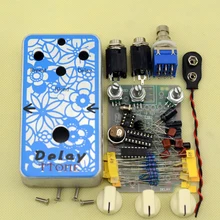 NEW DIY Electric Guitar Delay Analog Effect Pedal guitarra delay with 1590B High Quality footswitch Effect pedal kits