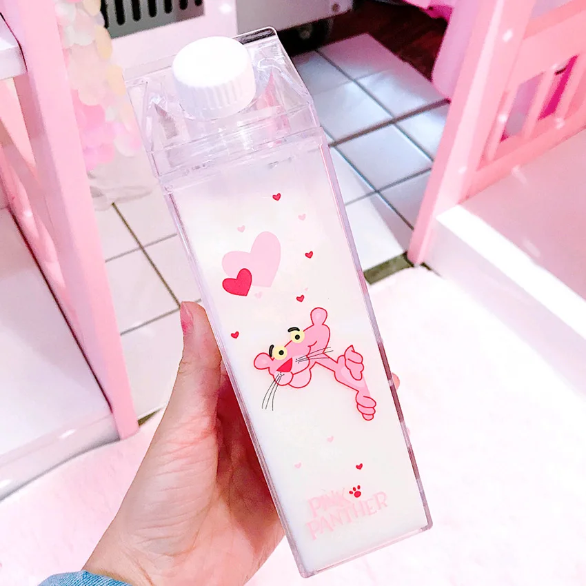 Новая озорная леопардовая чашка с молоком, креативная чашка для воды, клубничное молоко, kawaii, Хрустальная бутылка для воды, наборы для взрослых