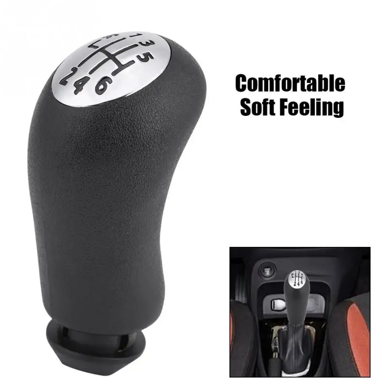 Car 6 Speed Gear Shift Lever Knob for Renault Clio III 2005 2009