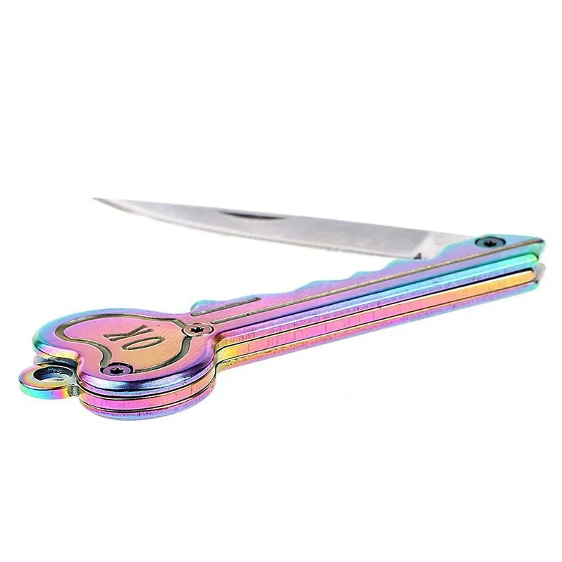 Mini llavero cuchillo táctico campamento al aire libre llavero anillo doble abierto abridor de bolsillo de Seguridad de Defensa Multi herramienta arma caja Mini llavero cuchillo táctico campamento al aire libre llavero anillo doble abierto abridor de bolsillo de Seguridad de Defensa Multi herramienta arma caja