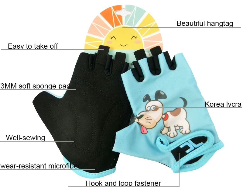 Children Kids Bike Gloves  (3)