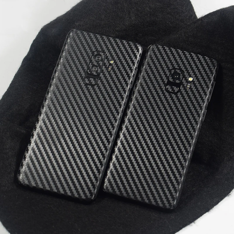 8 ألوان ألياف الكربون الخلفي فيلم لسامسونج غالاكسي s9 plus المحمول الهاتف الزخرفية حامي S9Plus ملصقات AE التوقف سفينة + هدية