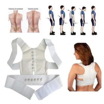 

Waist Belt Unisex Posture Corrector 12 pcs Magnetic Therapy Belt Back Brace Lumber Waist Support Breathable Pain Relief
