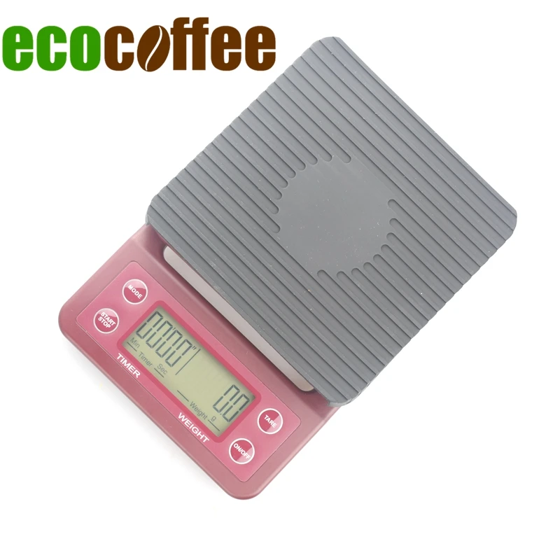 

V60 Coffee Drip Scale with Timer 0.1-3000g Kitchen Scales with Digital Electrionic LCD Displayer Countdown Timers Baking Cooking
