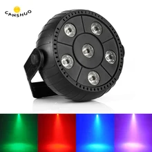 Мини 9 Вт Dj лазерный диско-шар сценический светильник 6 Led RGB промывочный эффект портативный сценический Par Светильник Авто звуковая активация домашние светильники для диско