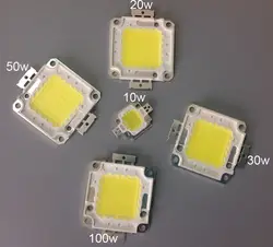Высокая светодио дный мощность led diode10W 20 Вт 30 Вт 50 Вт светодио дный 100 Вт для светодиодных прожекторов лампа белый/теплый белый наружное