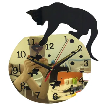 

2017 real sale wall clock acrylic Pastoral 3d large decorative stickers clocks reloj de pared horloge murale living room quartz