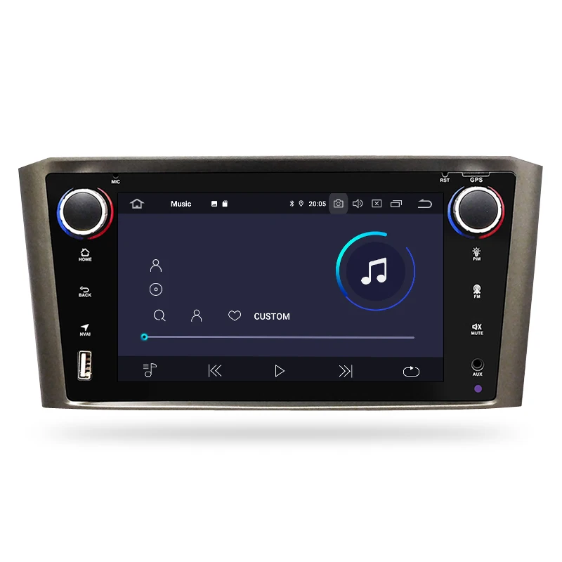 Top Android 9.0 IPS 2G RAM Car DVD Stereo Player For Toyota Avensis/T25 2003-2008 Car PC Head 1 Din GPS Navigation Video Multimedia 11