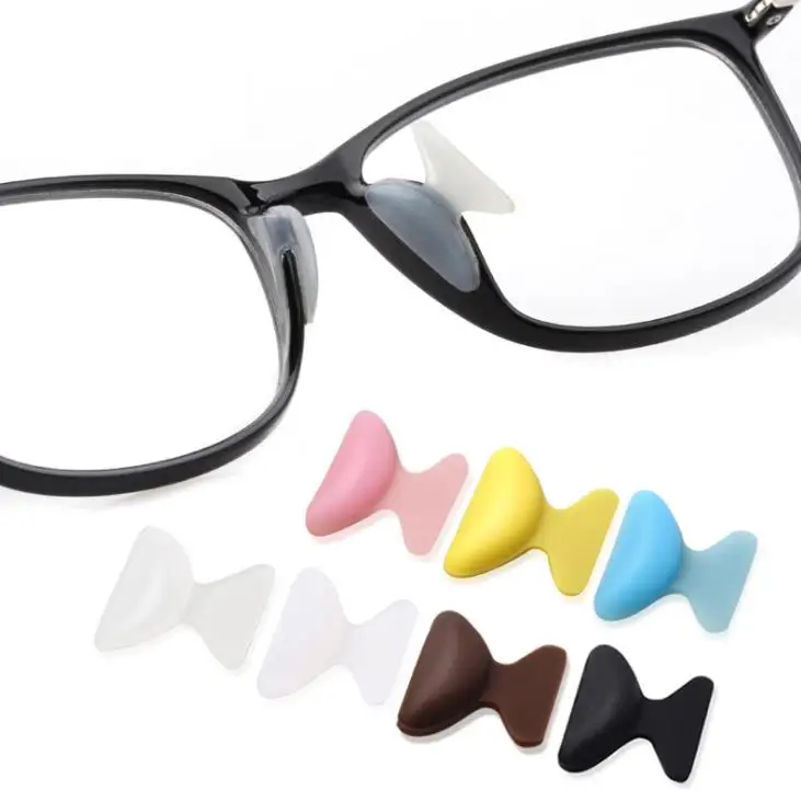 Силикагель носовая прокладка для очков, нескользящая носовая прокладка, Пластинчатые очки, аксессуары, солнцезащитные очки, оправа и высота носовая прокладка