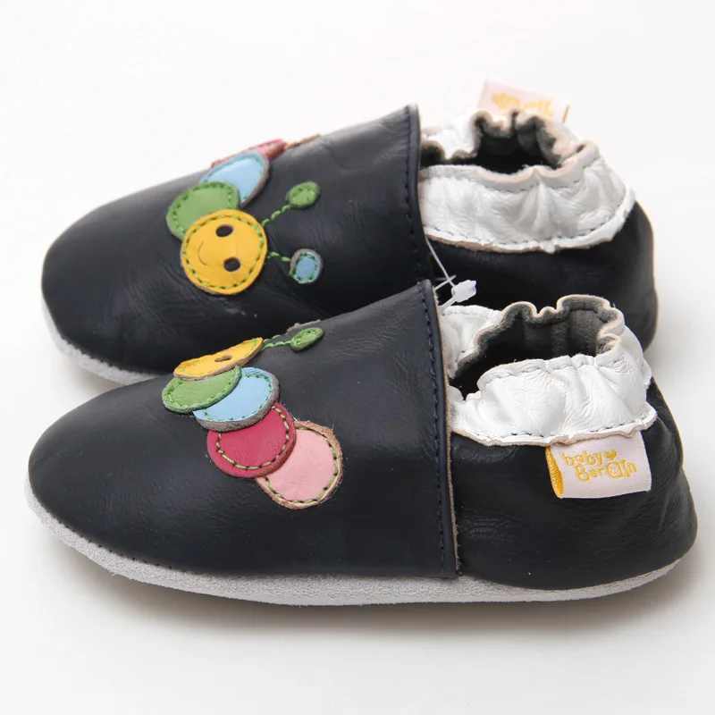 Weiche Leder Babyschuhe mit Mokassins Wildledersohlen für Kleinkinder Kleinkinder Jungen Mädchen Prewalker Schuhe 