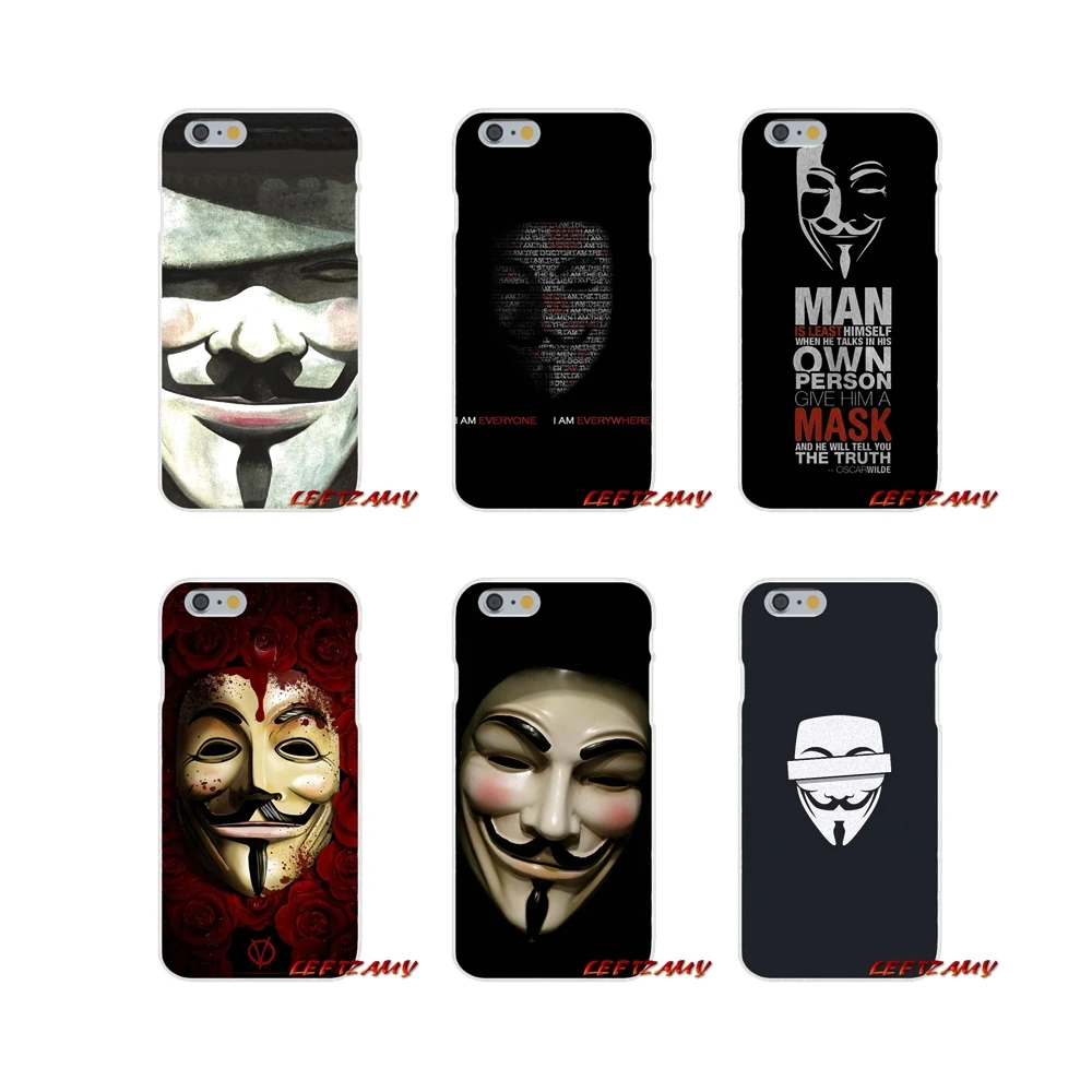 Для Sony Xperia M2 M4 M5 E3 XA Aqua Z Z1 Z2 Z3 Z5 compact LG K4 7 8 10 V20 V30 2017 V для Vendetta Anonymous Mask мягкий чехол