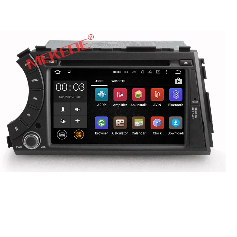 Clearance Free Shipping,  Quad Core  Pure Android 7.1 1024x600 Car DVD GPS For Ssangyong Actyon Kyron radio With 4G WiFi OBD DVR 5