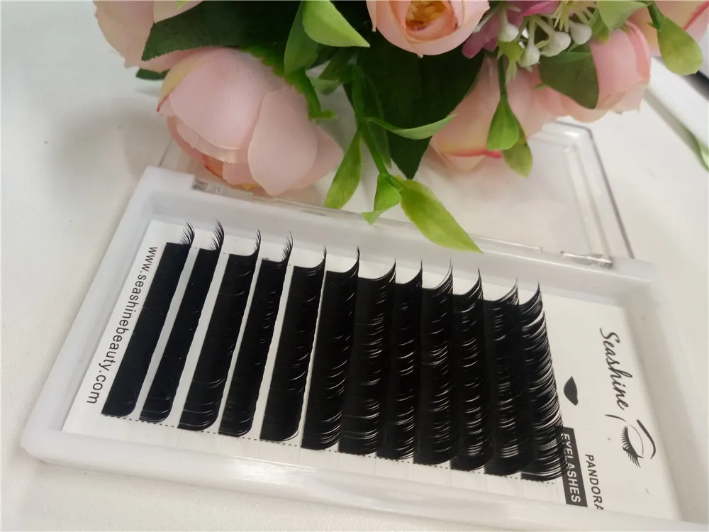 Wholesale New Mixed Size Mink Individual False Eyelashes Make up Fake