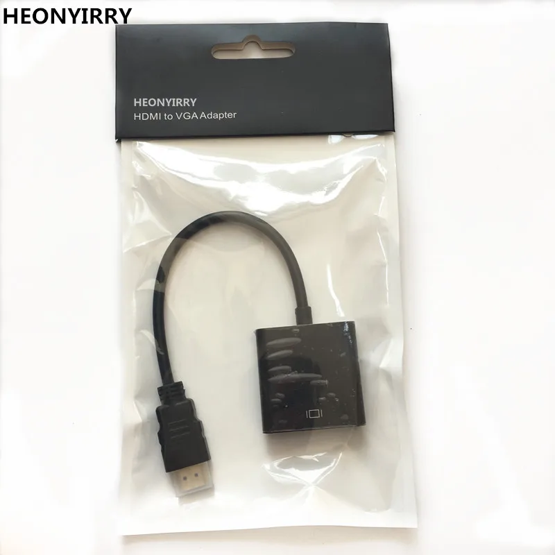 

HEONYIRRY HDMI to VGA Adapter Digital to Analog Converter Male to Female Converter Adapter For PC Laptop Support 1080P HDTV