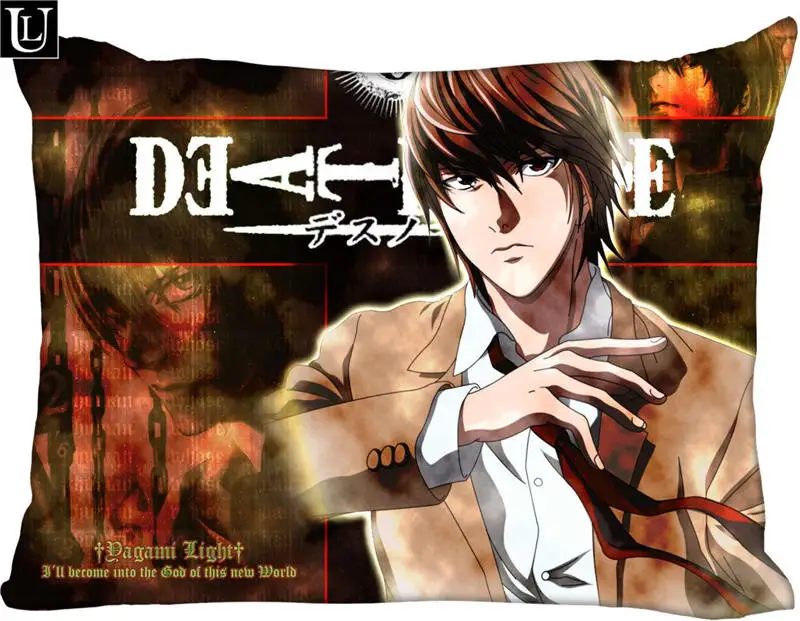 

Custom death note Rectangle Pillow Cover Size 45x35cm (one side) Print Custom Zipper Polyester Cotton Pillowcase