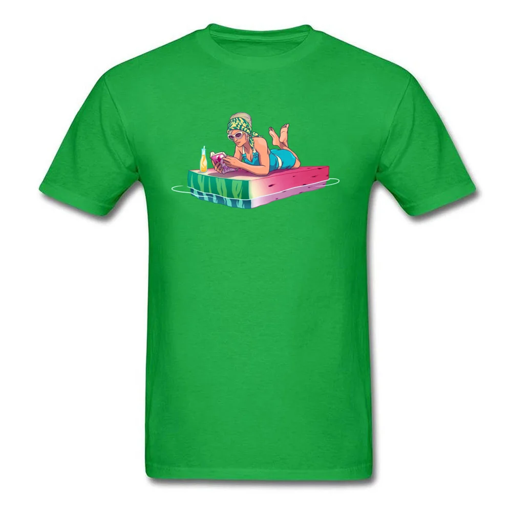 Watermelon T Shirt Family Short Sleeve Fitted Round Collar All Cotton Tops Shirts Unique Tshirts for Men NEW YEAR DAY Watermelon green