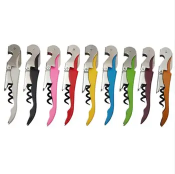 

100pcs/lot Wine Corkscrew Opener Stainless Steel Bottle Opener Wine Corkscrew Tool Easy Use