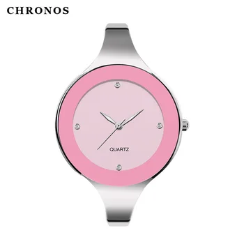

Ultra thin Ladies Watch Brand Luxury Women Watches Waterproof Pink Dial Stainless Steel Quartz Diamond Wrist Watch Montre Femme
