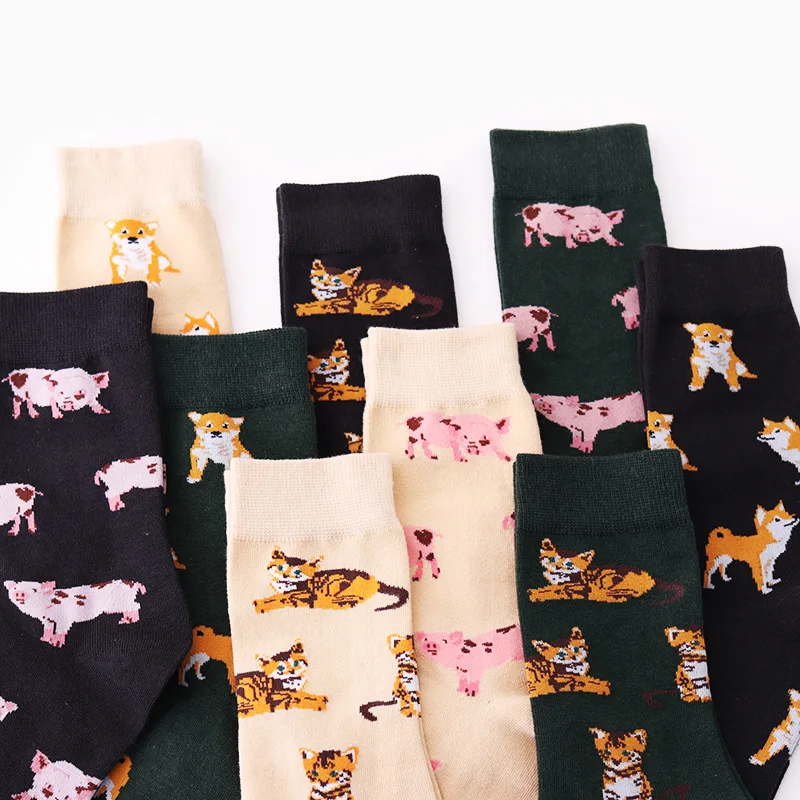 2018 New Cute Kawai Cartoon Women Combed Cotton Socks Women Funny Gift Shiba Inu Cat Pig Corgi Lovely Animal Pattern 2018 New Cute Kawai Cartoon Women Combed Cotton Socks Women Funny Gift Shiba Inu Cat Pig Corgi Lovely Animal Pattern