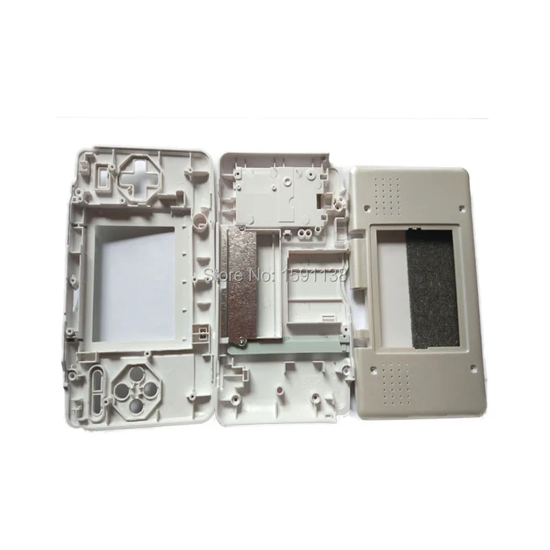Белый и железный серый цвет пластиковый корпус чехол игровая консоль для DS крышка сменная оболочка для двойной ndsnorddo экран DS