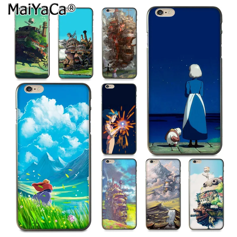 Мягкий чехол MaiYaCa Studio Ghibli Howl's Moving Castle для iPhone 8 7 6 6S Plus X 10 5 5S SE 5C | Мобильные