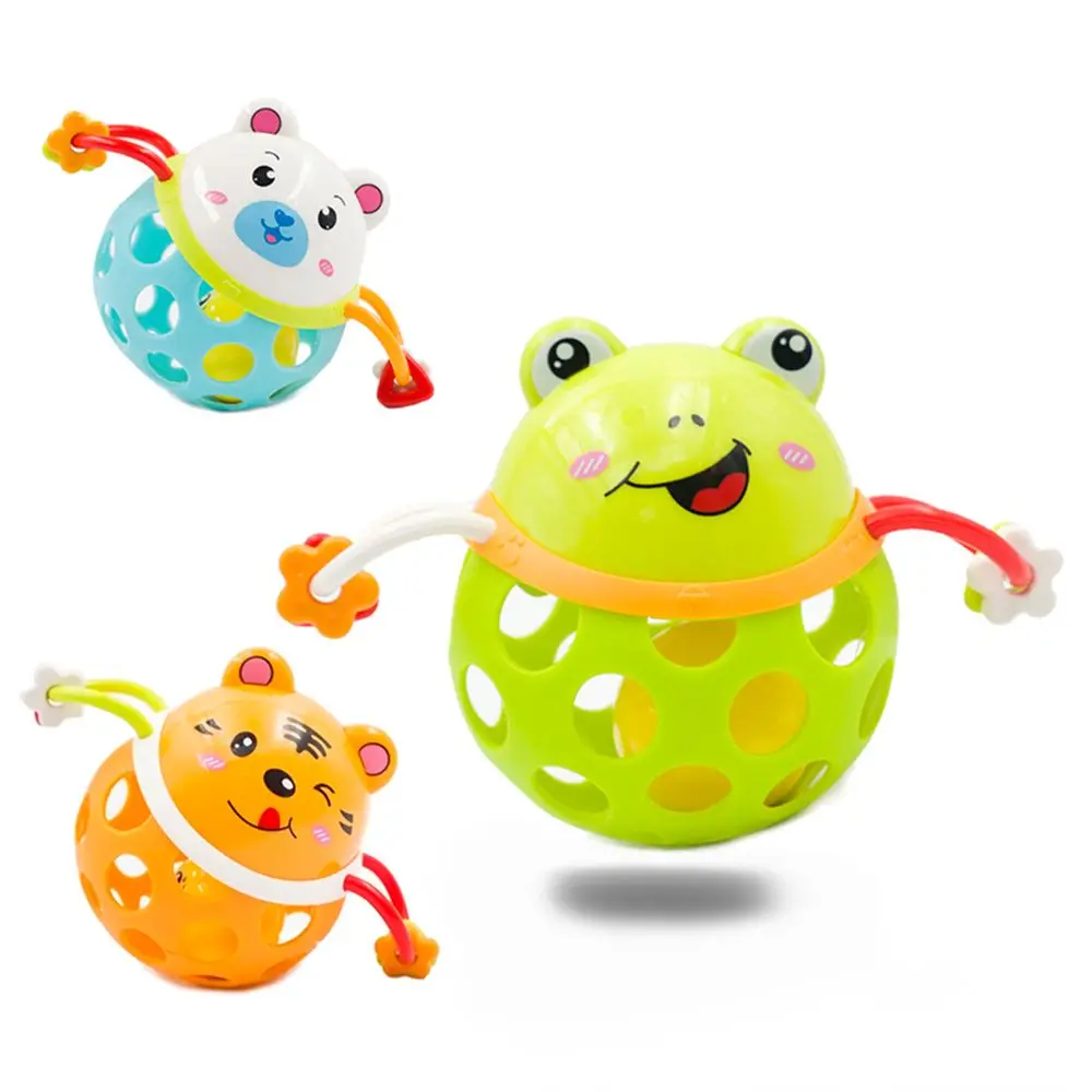 1pcs Unisex Baby Rattles Toy Lovely Cartoon Cute Animal Shape Musical