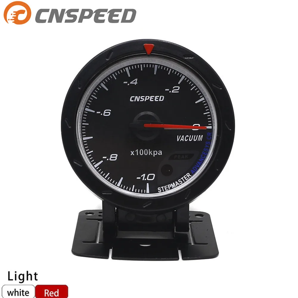 CNSPEED черный 60 мм 12 в автомобильный вакуумный манометр 1 ~ 0 измеритель черная