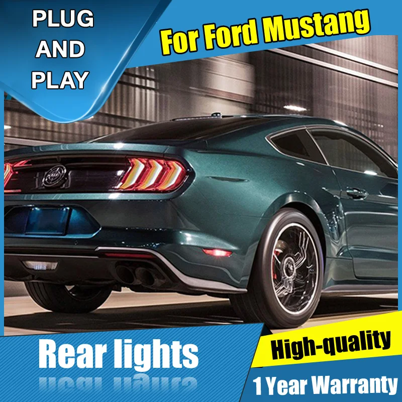 

4PCS Car Styling for Ford Mustang Taillights 2015-2019 for Mustang LED Tail Lamp+Turn Signal+Brake+Reverse LED light