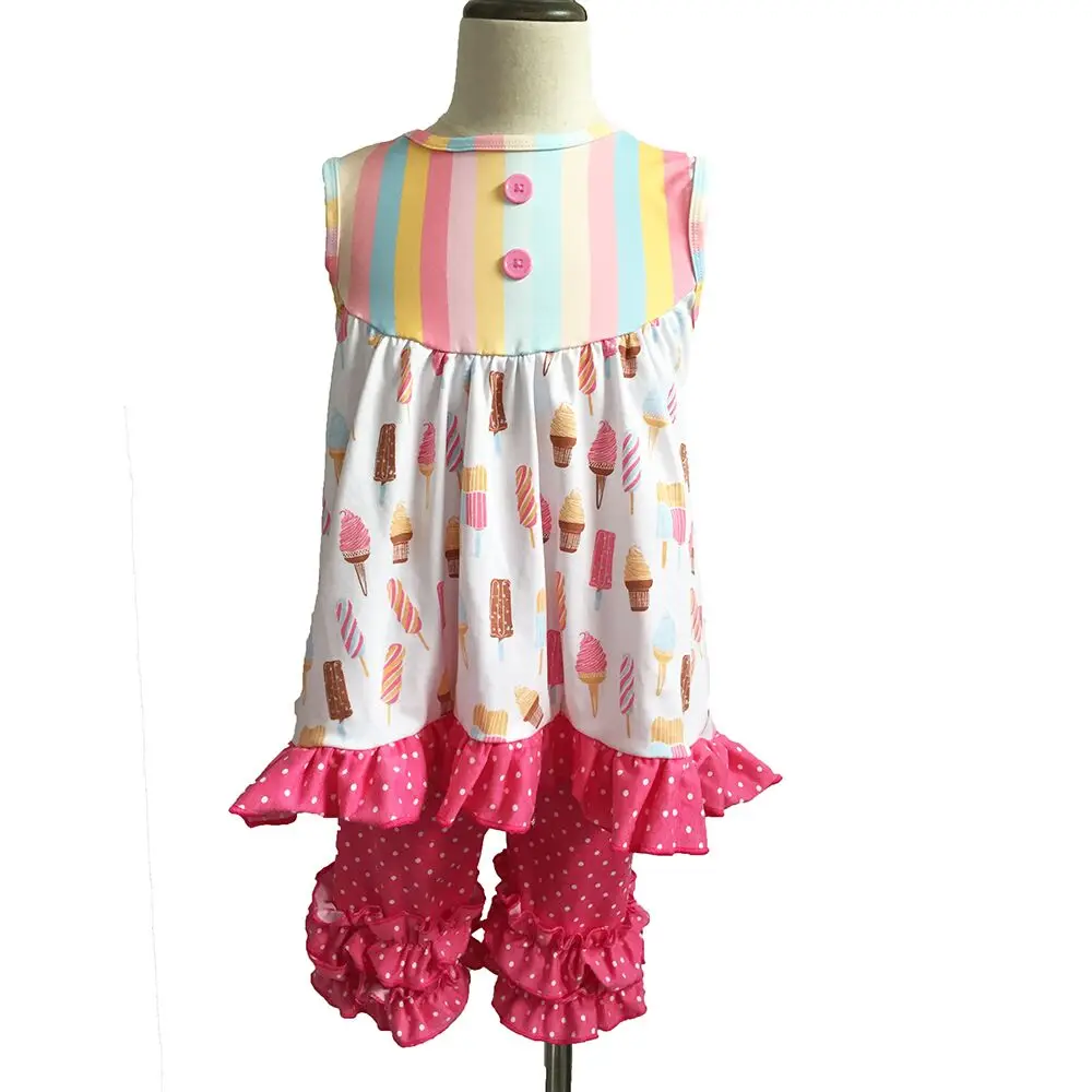

Boutique Little Girls Spring Cotton Outfits Kids 2 Pcs Clothing Sets Baby wearing clothes valentine's day children sets