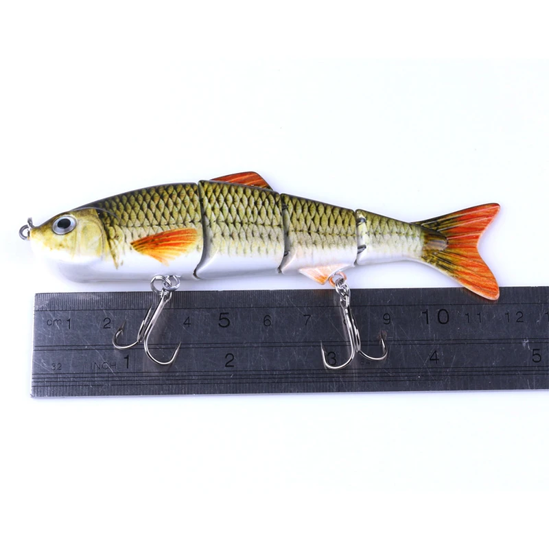 HENGJIA 1PC Hard Fishing Lure 12cm 16.5g Multi Jointed 4 Segment Crank Bait Wobblers tackle | Спорт и развлечения