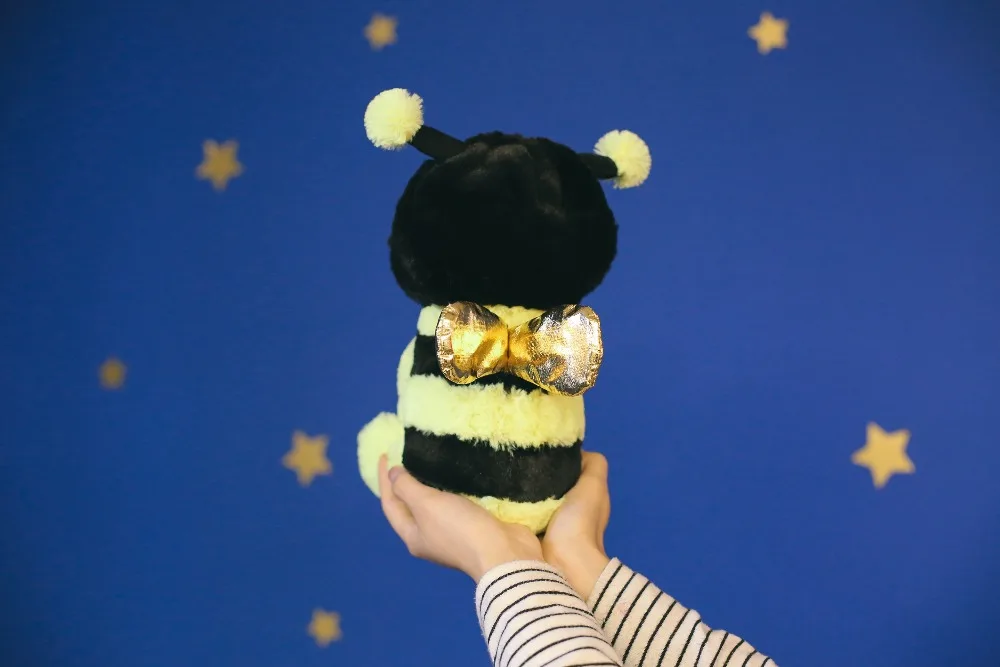 Pugbee чучело животное | Мопс носить пчела костюм | плюшевая мягкая собака щенок одет как желтый мед пчела | игрушка для детей 12 дюймов/30 см