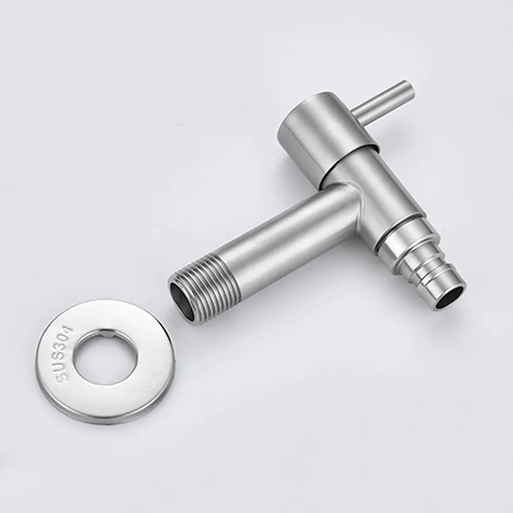 

T Shape Fast Open Bathroom Taps Garden Faucet Removable Bibcock Easy Install Wall Mounted Stainless Steel Modern Anti-Corrosion