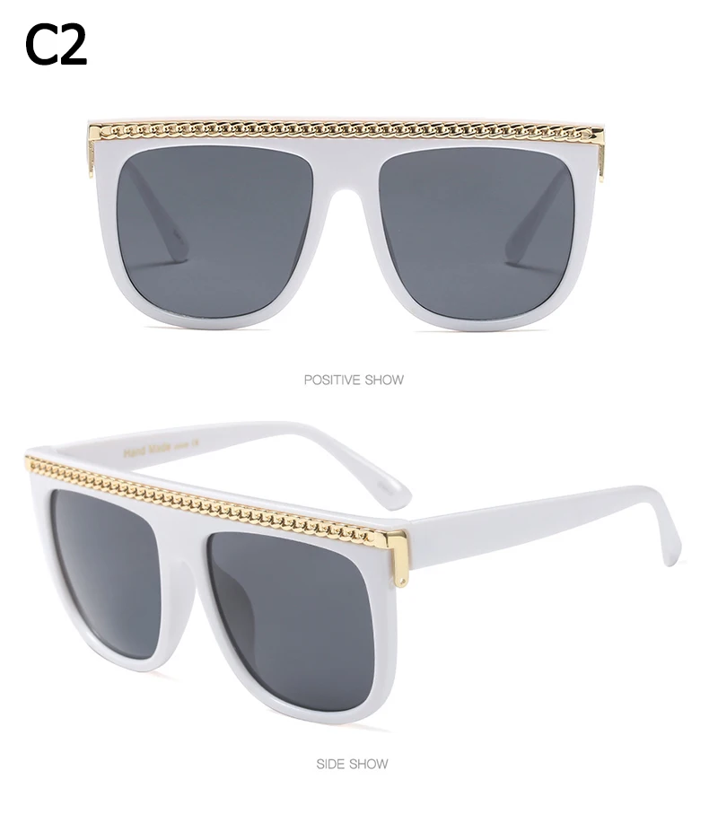 JackJad, модные женские солнцезащитные очки в винтажном квадратном стиле с золотой цепочкой, классический фирменный дизайн, солнцезащитные очки Oculos De Sol 97598