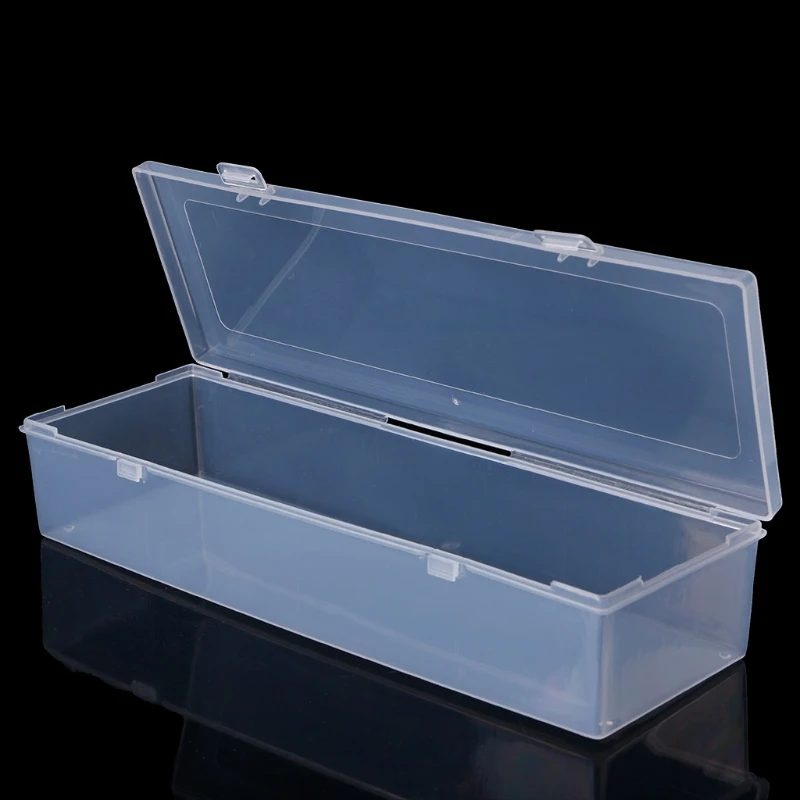 Rectangular Plastic Clear Storage Box Jewelry Container ...