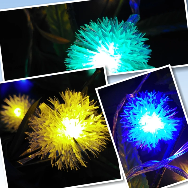 Christmas snowball snowflakes led string lights for indoor and outdoor lights (13)