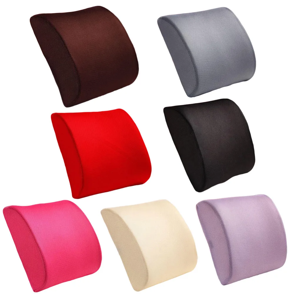 Memory Foam Breathable Healthcare Lumbar Cushion Back Waist Support Travel Pillow Car Seat Home Office Pillows Relieve Pain Memory Foam Breathable Healthcare Lumbar Cushion Back Waist Support Travel Pillow Car Seat Home Office Pillows Relieve Pain